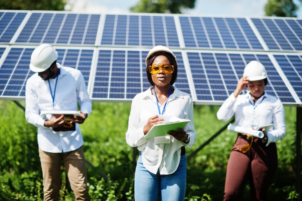 Africa solar energy concept